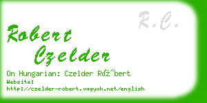 robert czelder business card
